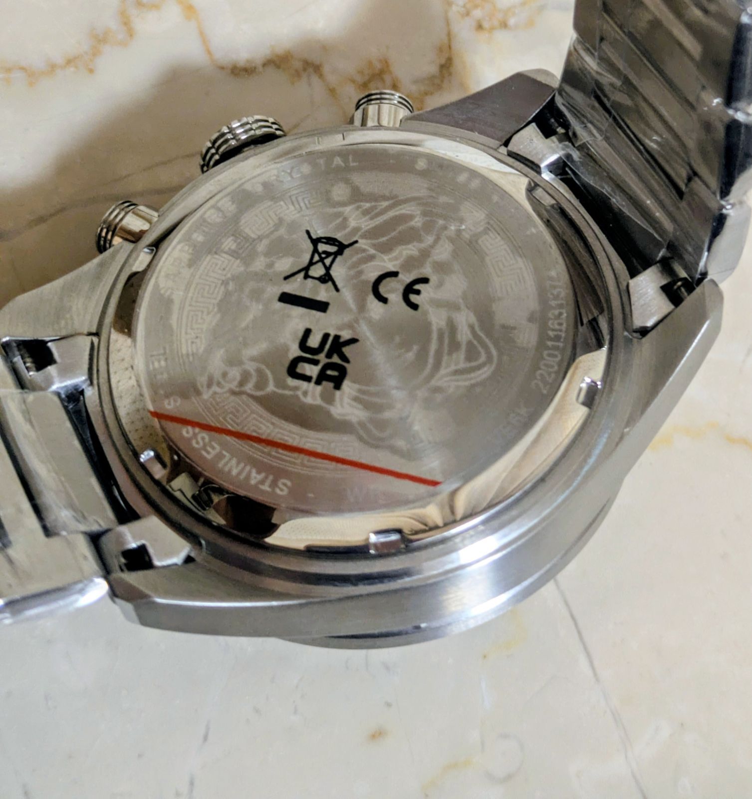 VERSACE／ヴェルサーチェ 新品 ベルサーチ Greca Dome Men