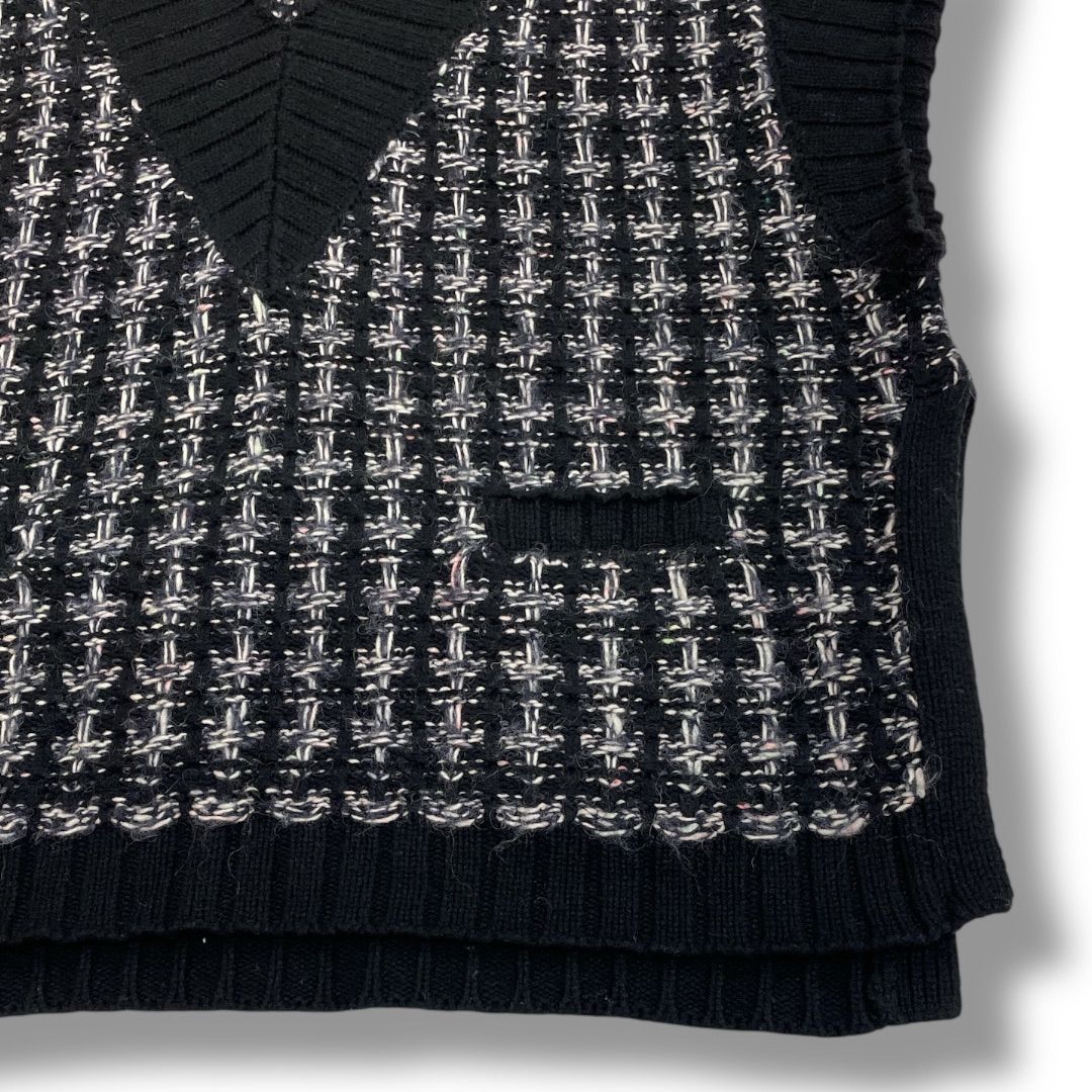 THREE DOTS スリードッツ ツィードニットベスト サイズスモール US6 NO