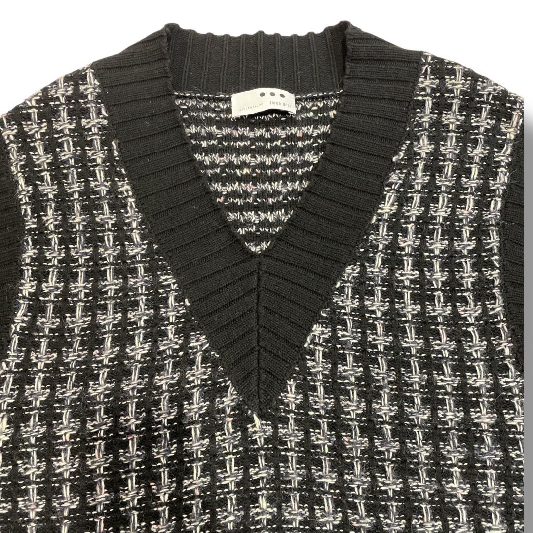 THREE DOTS スリードッツ ツィードニットベスト サイズスモール US6 NO