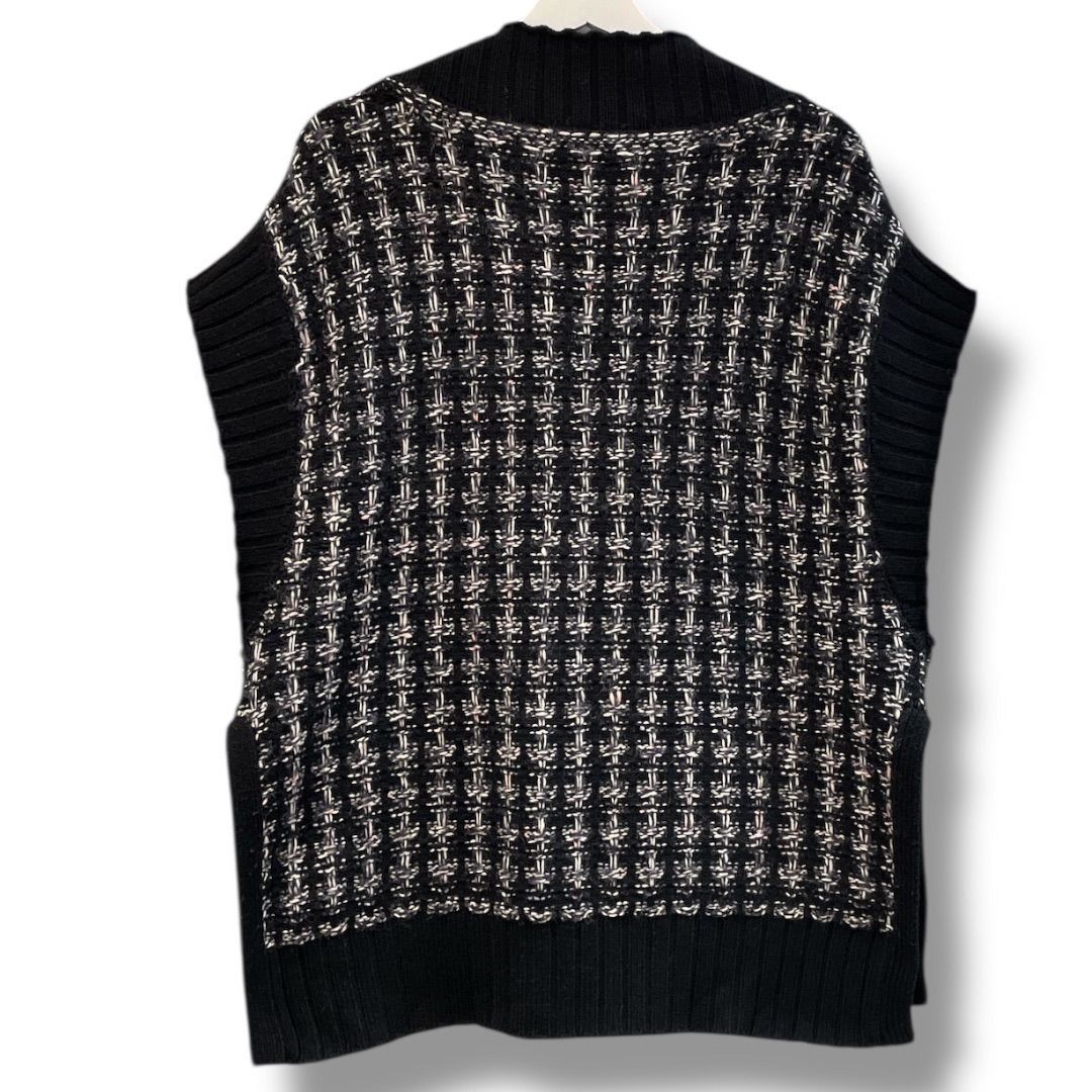 THREE DOTS スリードッツ ツィードニットベスト サイズスモール US6 NO