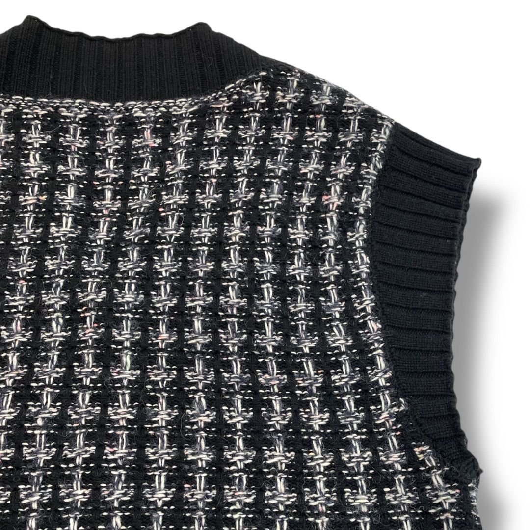 THREE DOTS スリードッツ ツィードニットベスト サイズスモール US6 NO