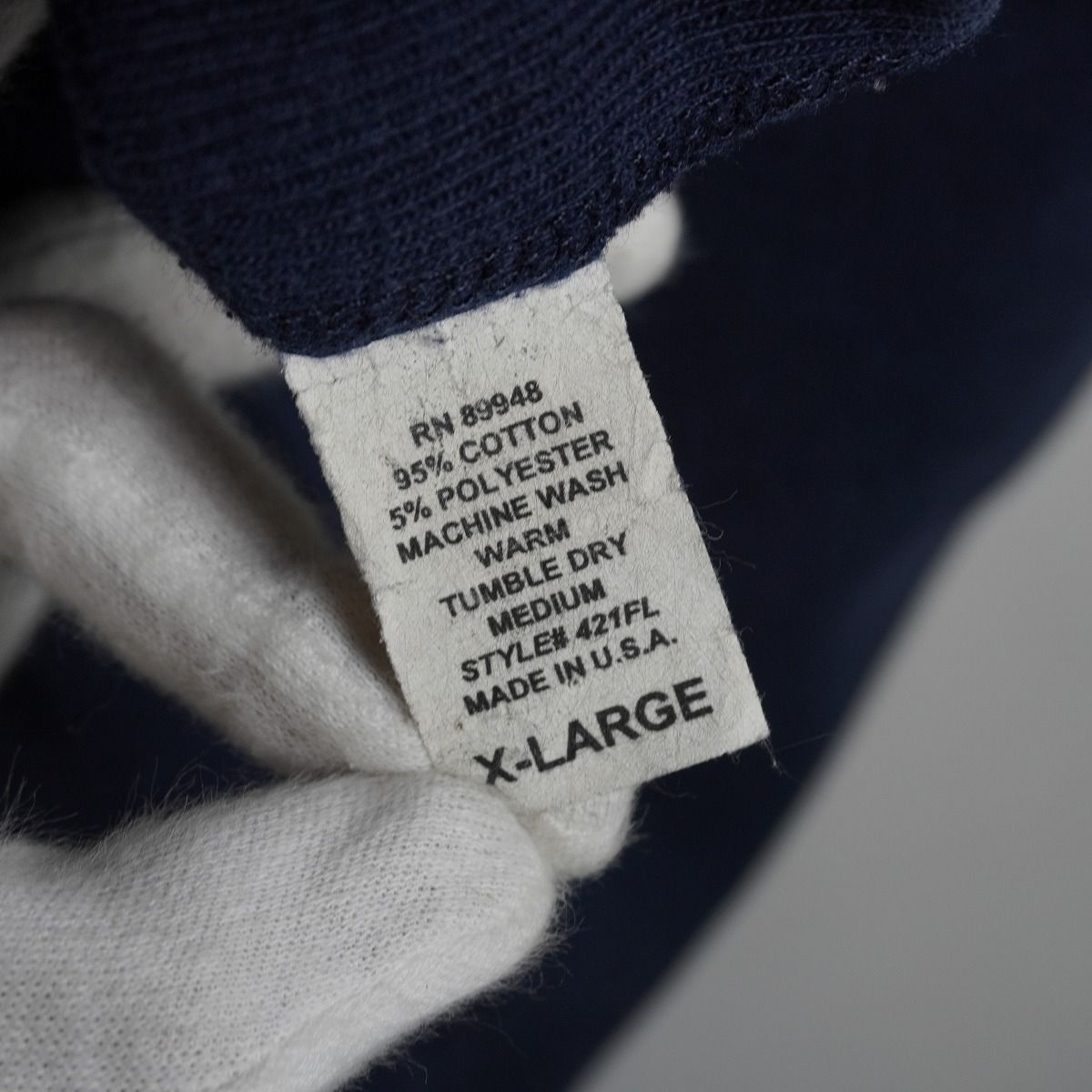 希少 初期 90S Old Supreme シュプリーム USA製 Vガゼット ヘビー