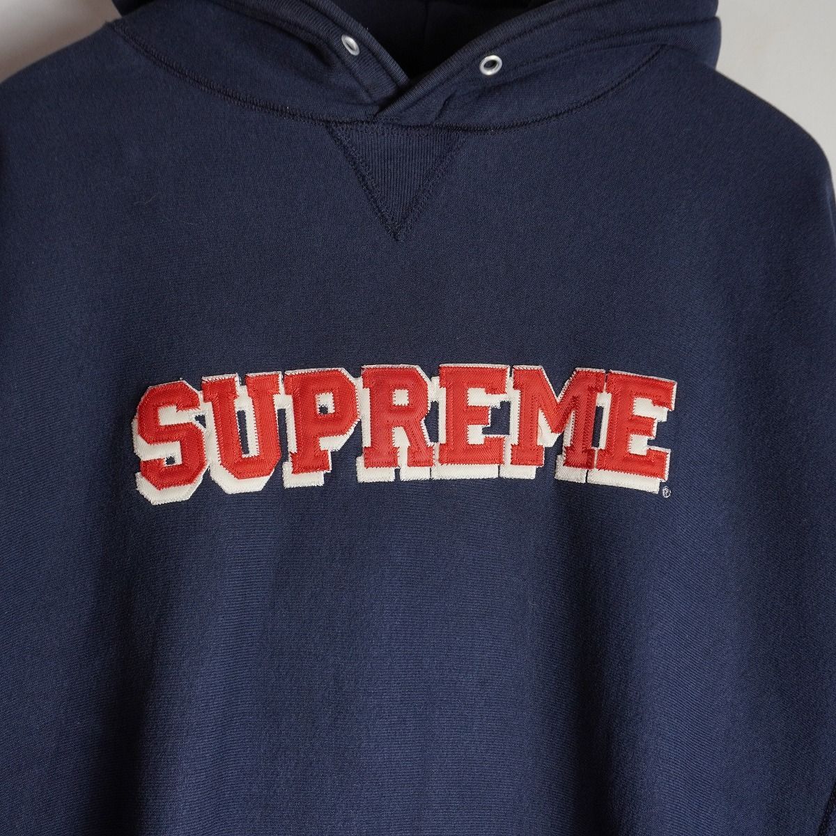 希少 初期 90S Old Supreme シュプリーム USA製 Vガゼット ヘビー