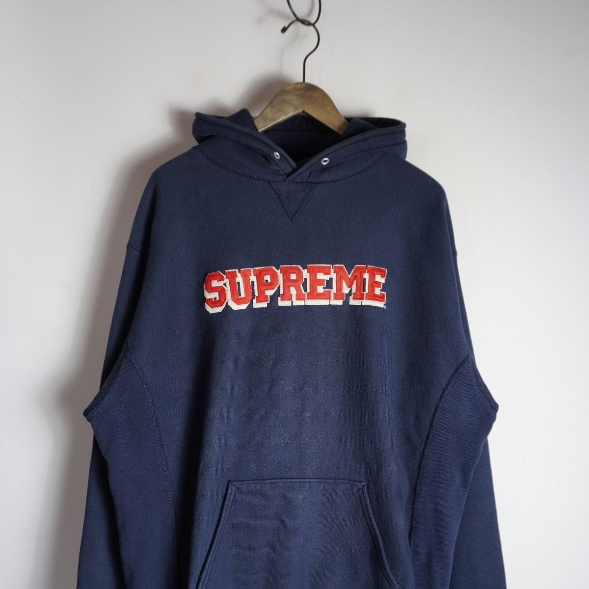 希少 初期 90S Old Supreme シュプリーム USA製 Vガゼット ヘビー 