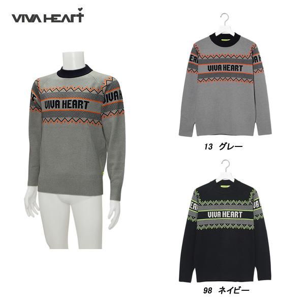 ビバハート VIVA HEART メンズ 秋冬 フェアアイルジャガードニット