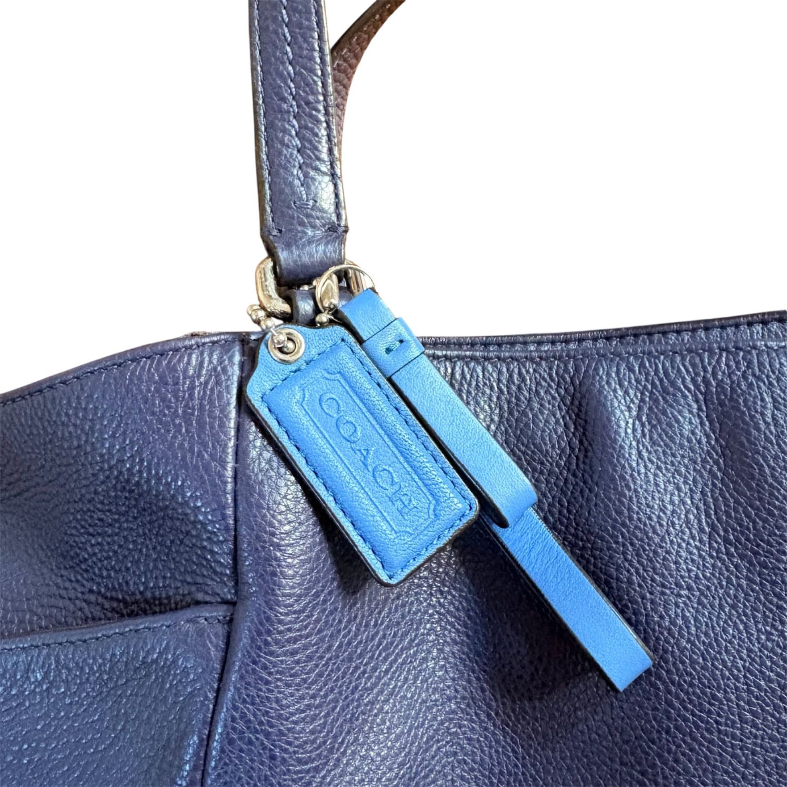 コーチ トートバッグ 23284 ネイビー レザー - メルカリ