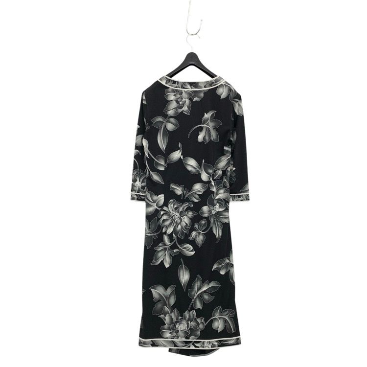 LEONARD レオナール ラップドレス カンカン素材 ワンピース ブラック