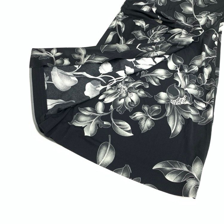 LEONARD レオナール ラップドレス カンカン素材 ワンピース ブラック