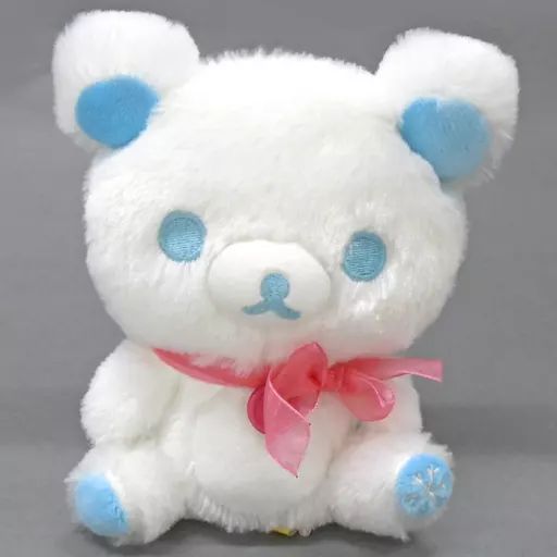中古】ぬいぐるみ コリラックマ(ピンクリボン) スノーホワイト