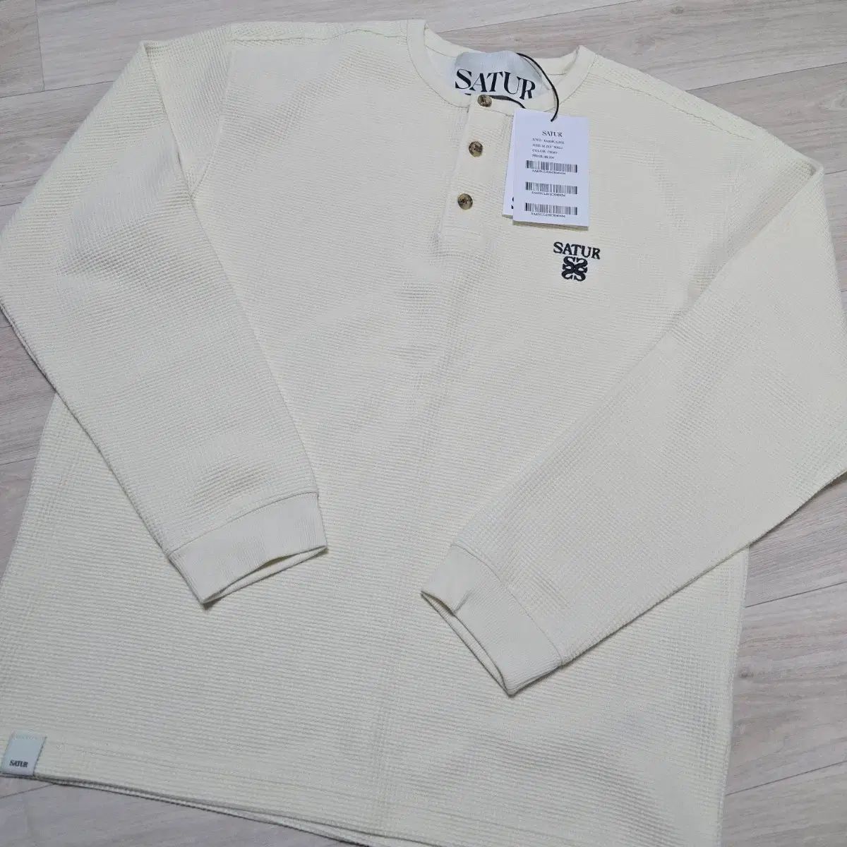 新品 セター ワッフル ヘンリー ネック Tシャツ satur - メルカリ