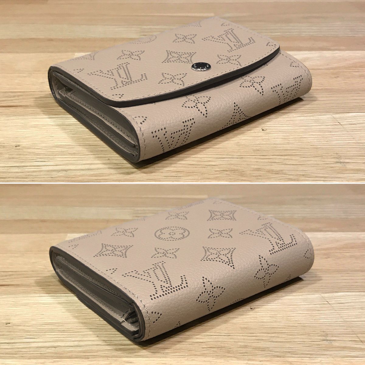 新品同様 ルイヴィトン 現行 マヒナ ポルトフォイユイリスコンパクト