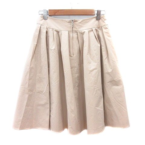 エムプルミエ M-Premier フレアスカート ひざ丈 38 M ベージュ /MN