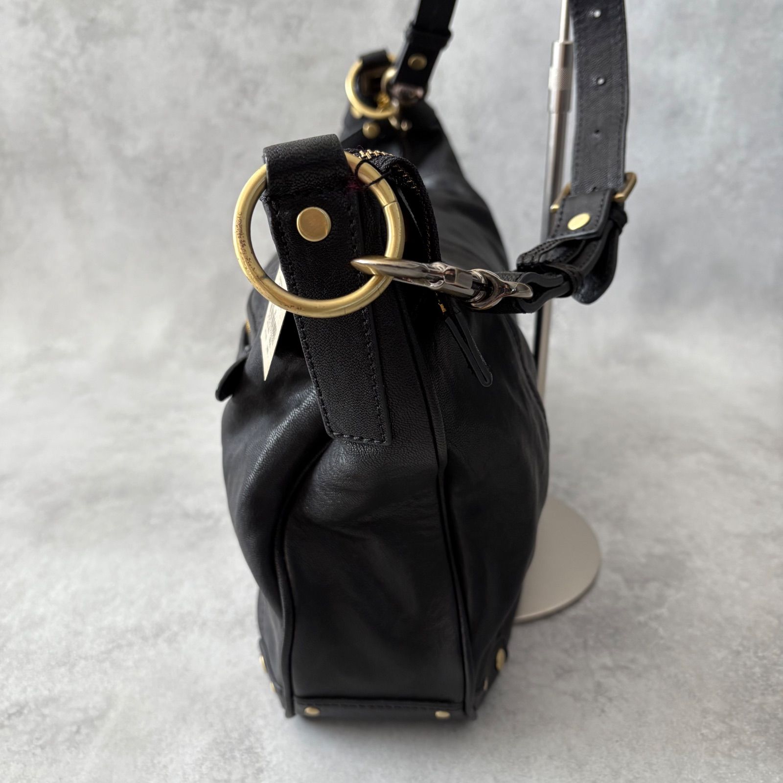 美品】00s Archive 2WAY ラムレザーバッグ ショルダーバッグ 鞄 羊革