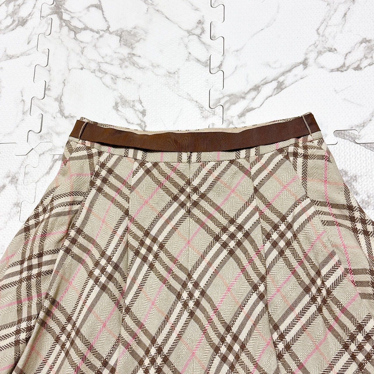 BURBERRY BLUE LABEL バーバリー ブルーレーベル フレアスカート ノバ