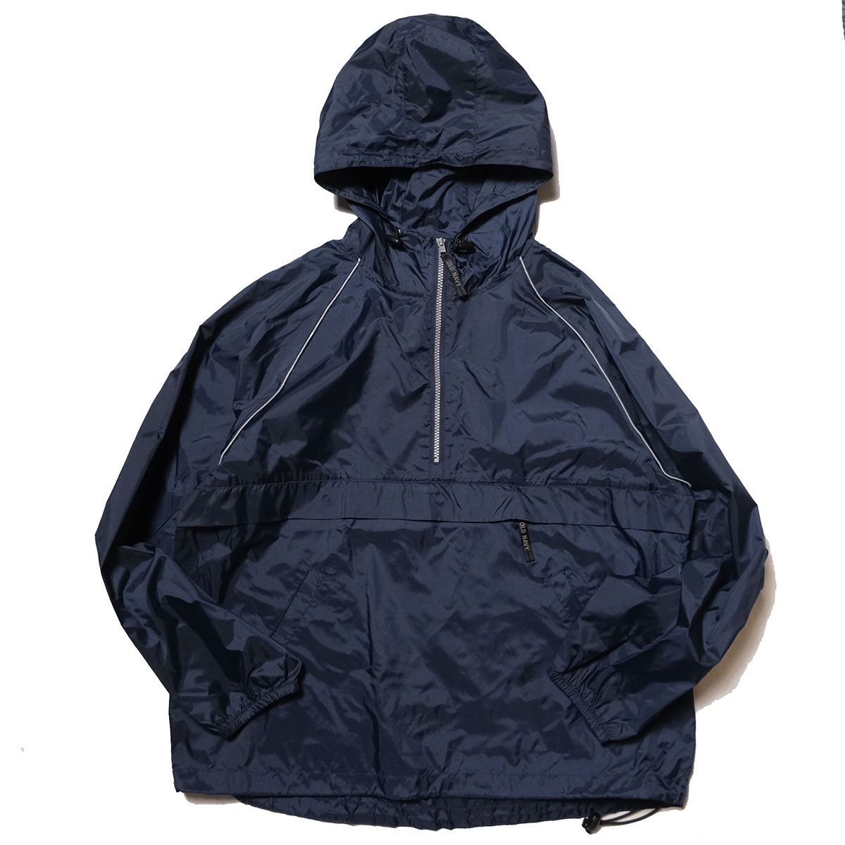 90's オールドネイビー ナイロン アノラックパーカー (M) 紺