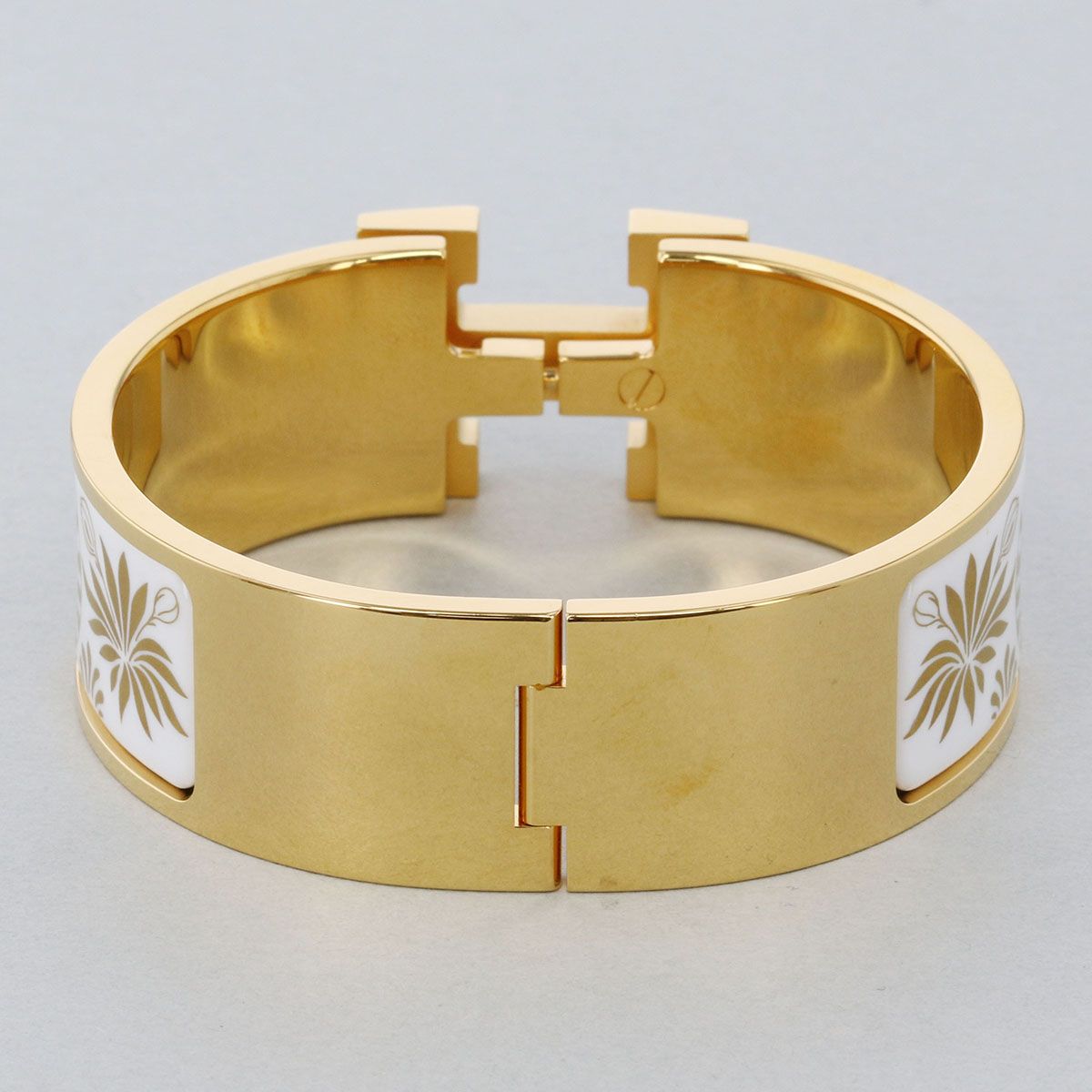 HERMES エルメス クリッククラック Hバングル レオパード バングル