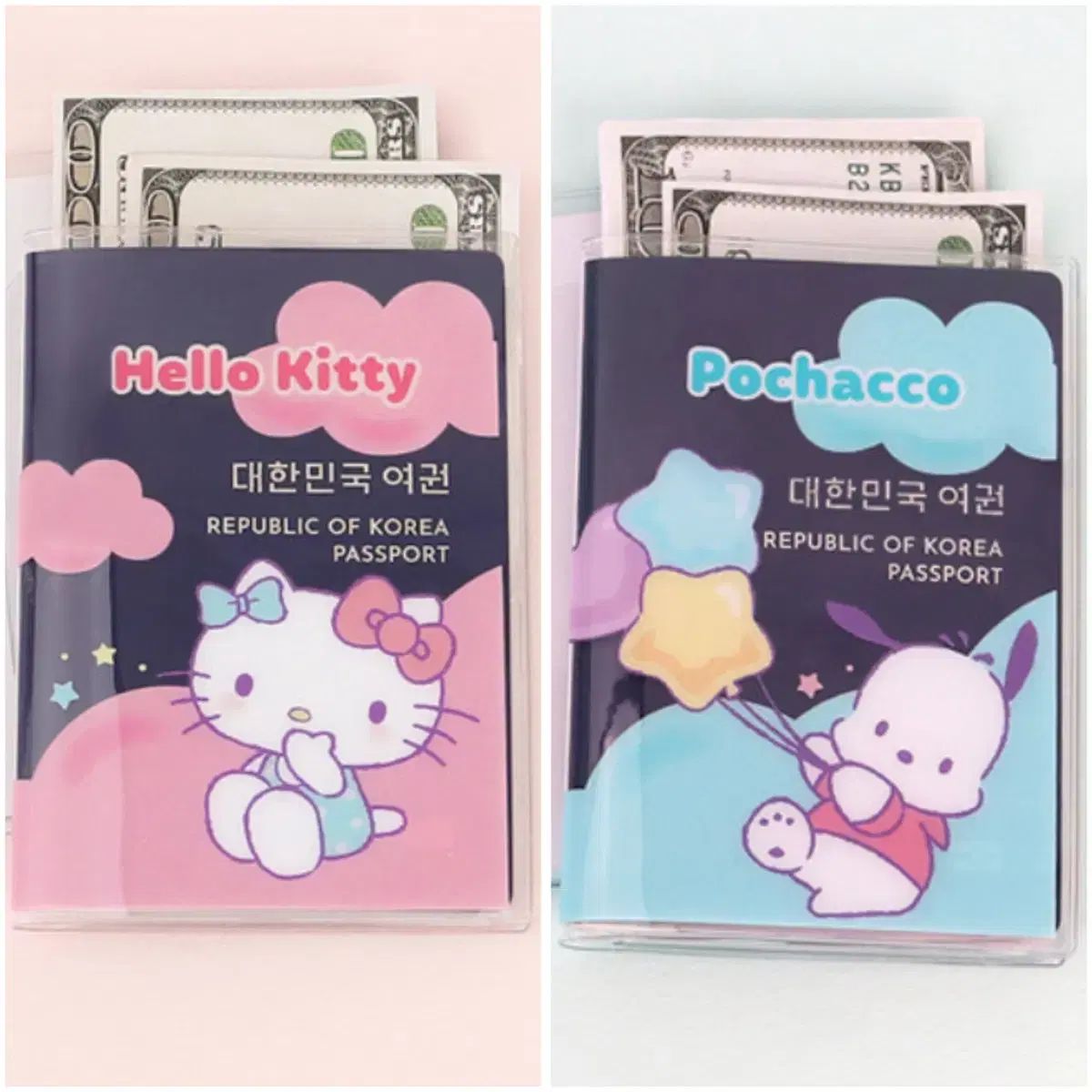 サンリオ パスポートケース ハローキティ ポチャッコ - メルカリ