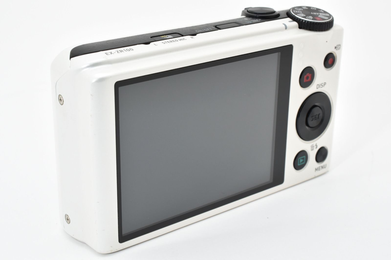 カシオ CASIO EXILIM EX-ZR100 ホワイト 《動作確認済・バッテリー付