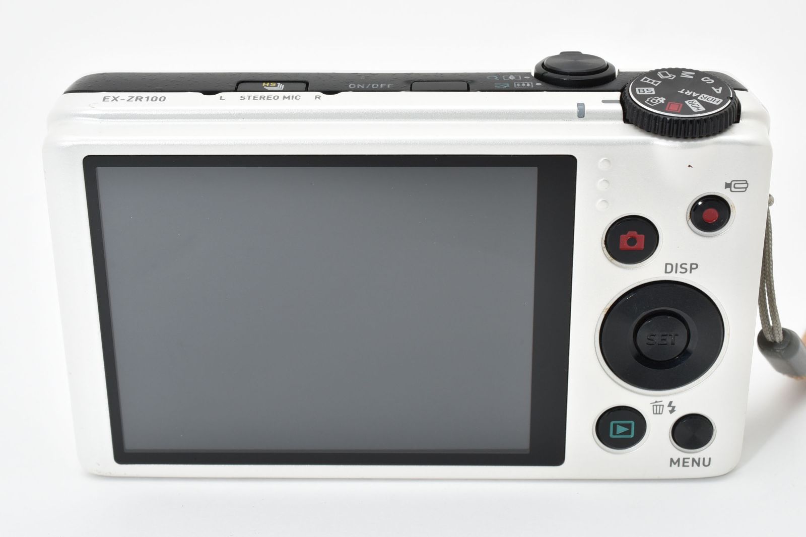 カシオ CASIO EXILIM EX-ZR100 ホワイト 《動作確認済・バッテリー付