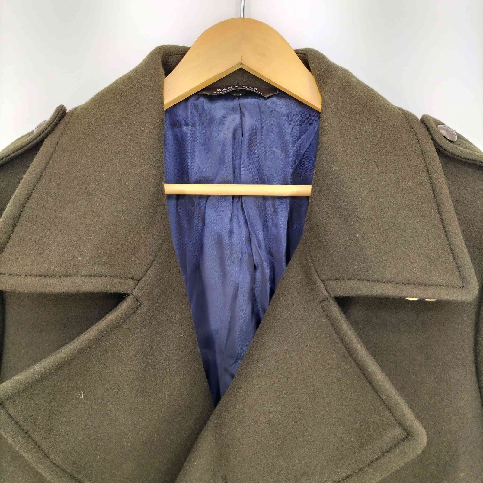 ザラマン ZARA MAN ステンカラー 金刺繍 ナポレオンコート メンズ