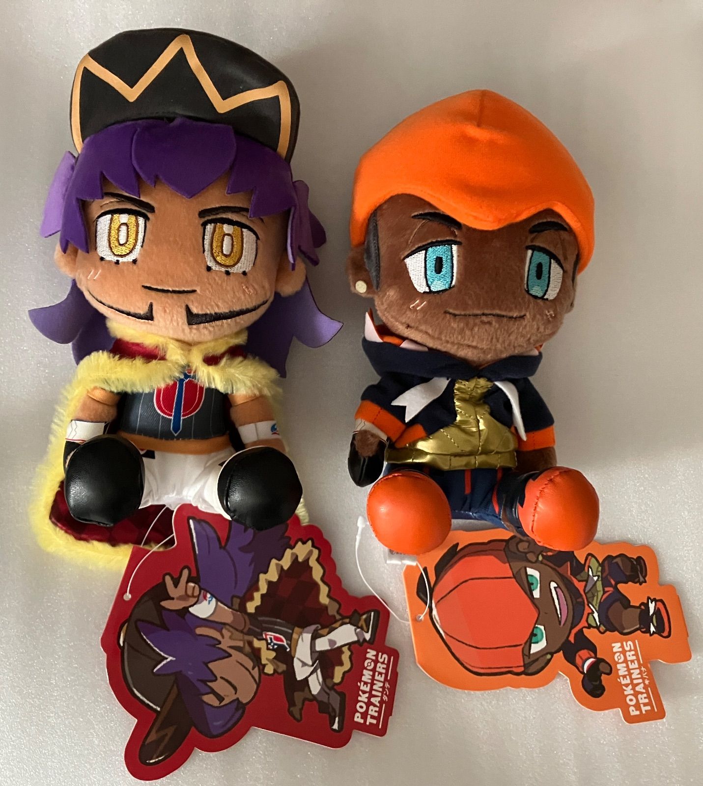 f!?ポケモン?! ダンテ ＆ キバナ TRAINERS ぬいぐるみキーホルダー