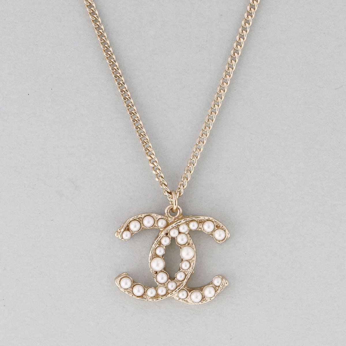 CHANEL シャネル ココマーク パール GOLD リバーシブルネックレス