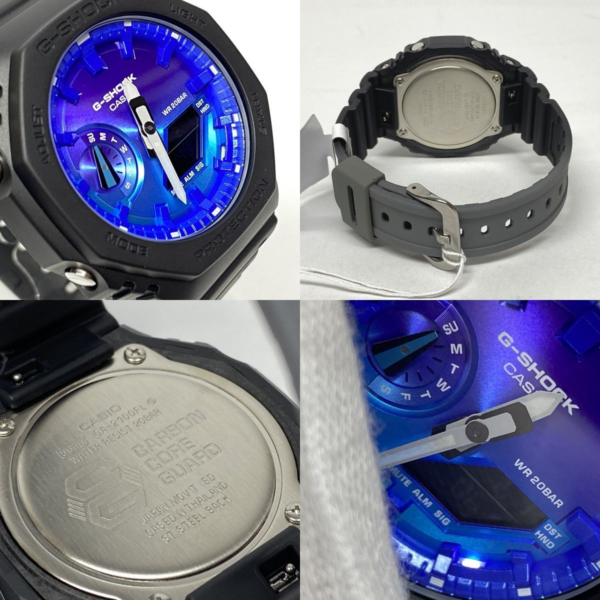 新古品】 CASIO カシオ Gショック G-SHOCK GA-2100FL-1AJF アナデジ