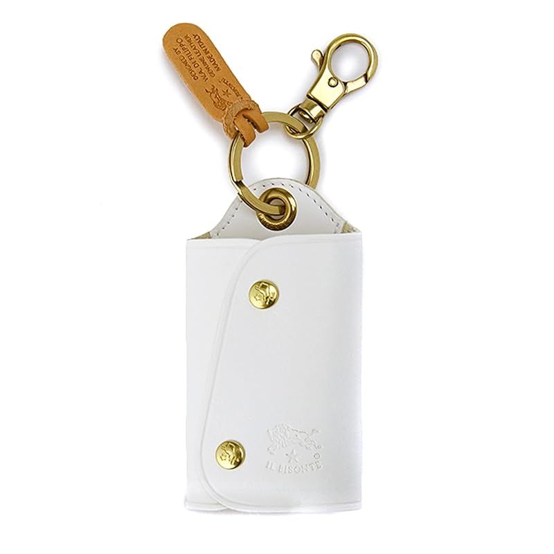 【新着商品】[IL BISONTE (イルビゾンテ)] キーケース レザー 本革 牛革 レディース メンズ ユニセックス ホワイト 白