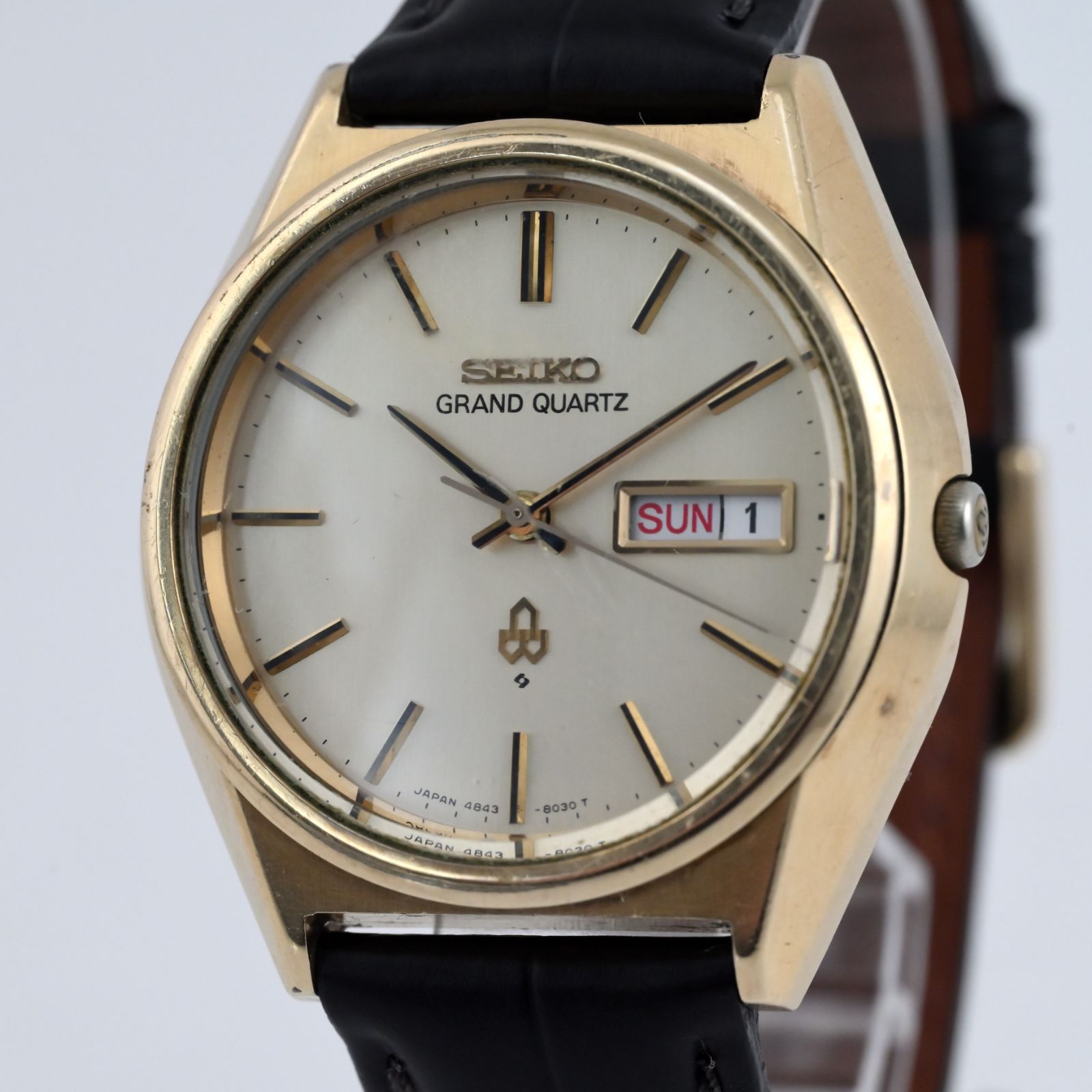 SEIKO セイコー グランドクォーツ Grand Quartz Day/Date Vintage CAP