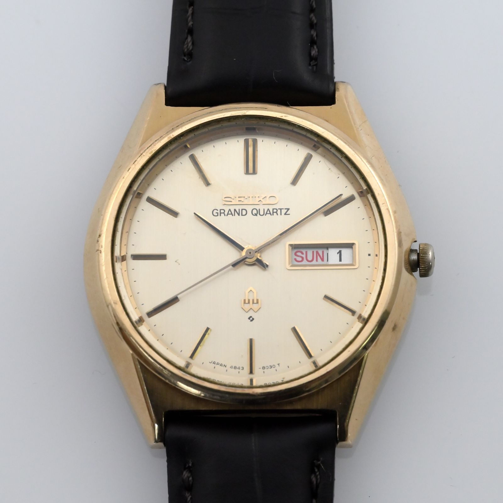 SEIKO セイコー グランドクォーツ Grand Quartz Day/Date Vintage CAP