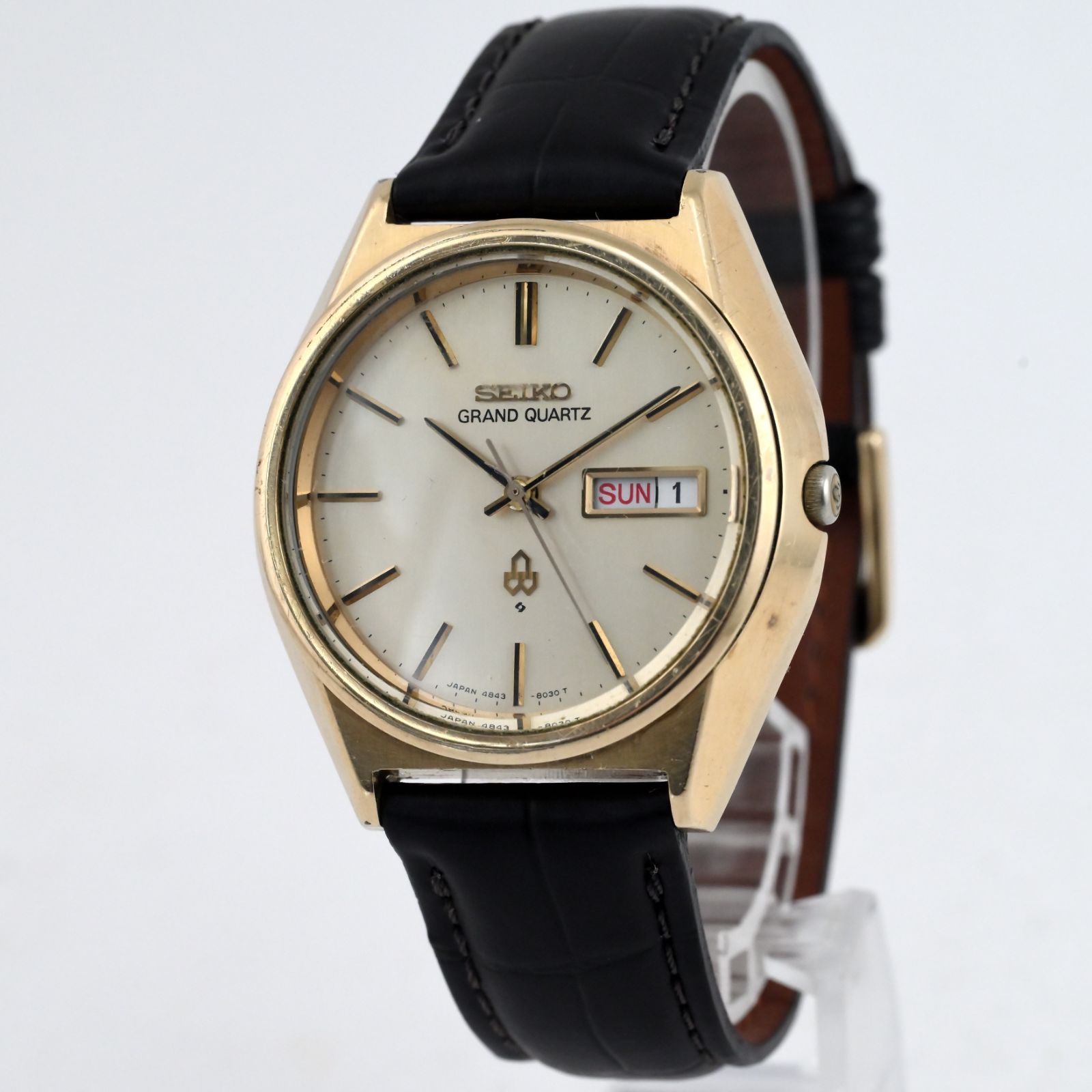 SEIKO セイコー グランドクォーツ Grand Quartz Day/Date Vintage CAP