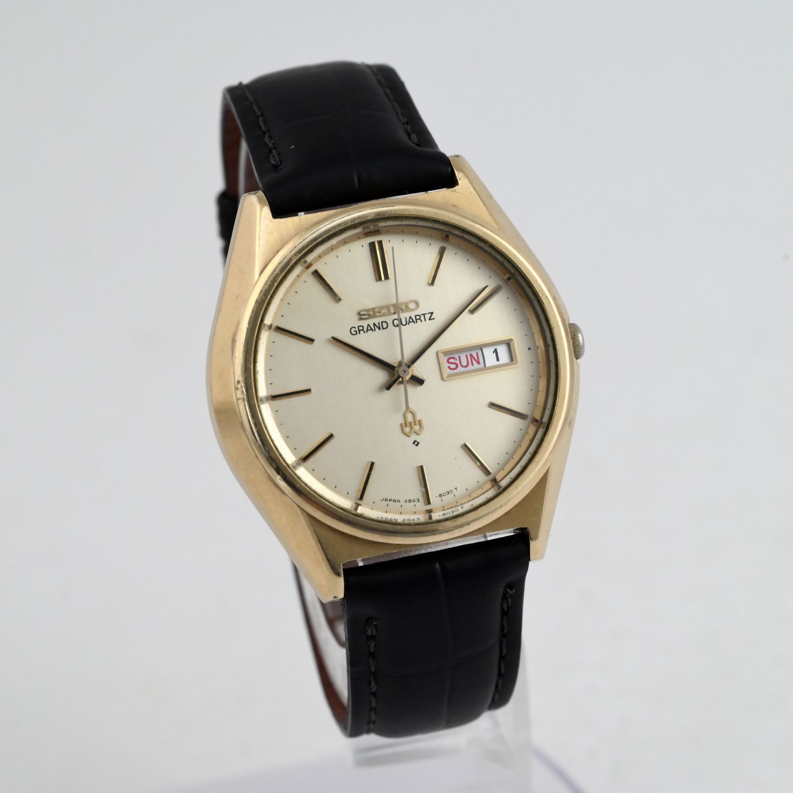 SEIKO セイコー グランドクォーツ Grand Quartz Day/Date Vintage CAP