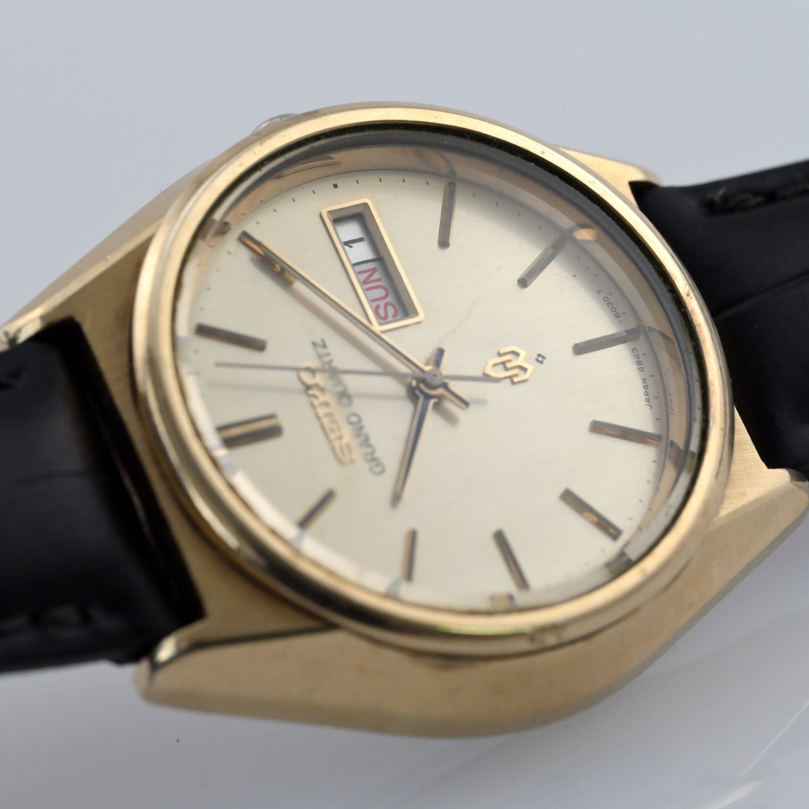 SEIKO セイコー グランドクォーツ Grand Quartz Day/Date Vintage CAP
