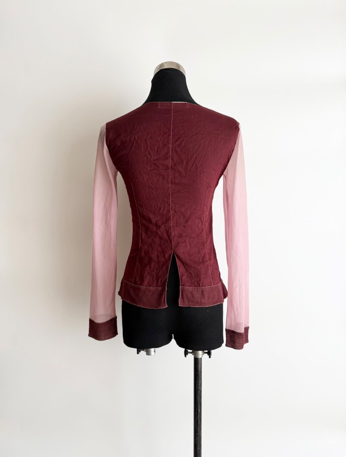 FW1999 MIU MIU LACEL DOCKING SHIRT ミュウミュウ 1999年 archive