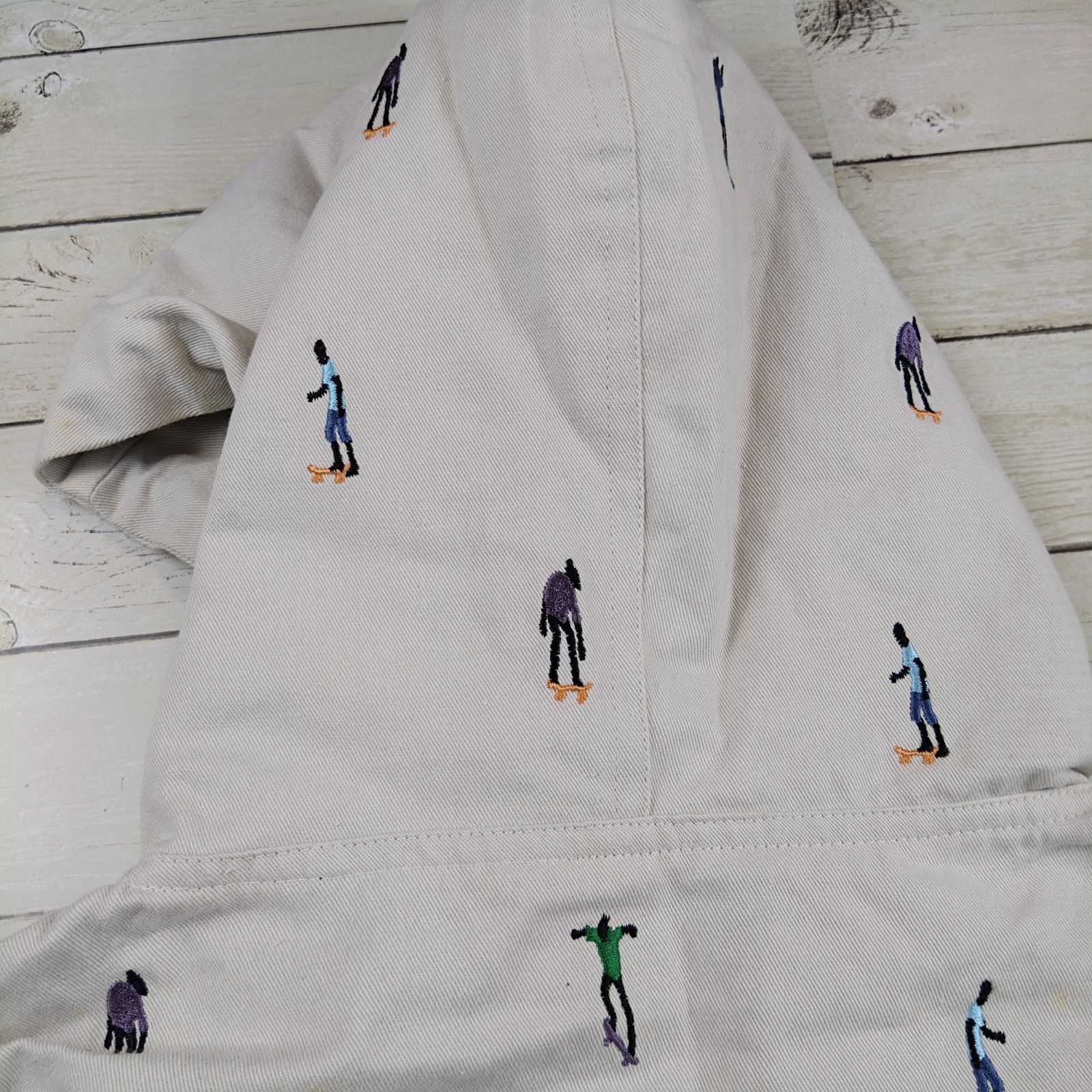 LEFLAH/レフラー スケーター刺繍ジップアップパーカージャケット XXL 
