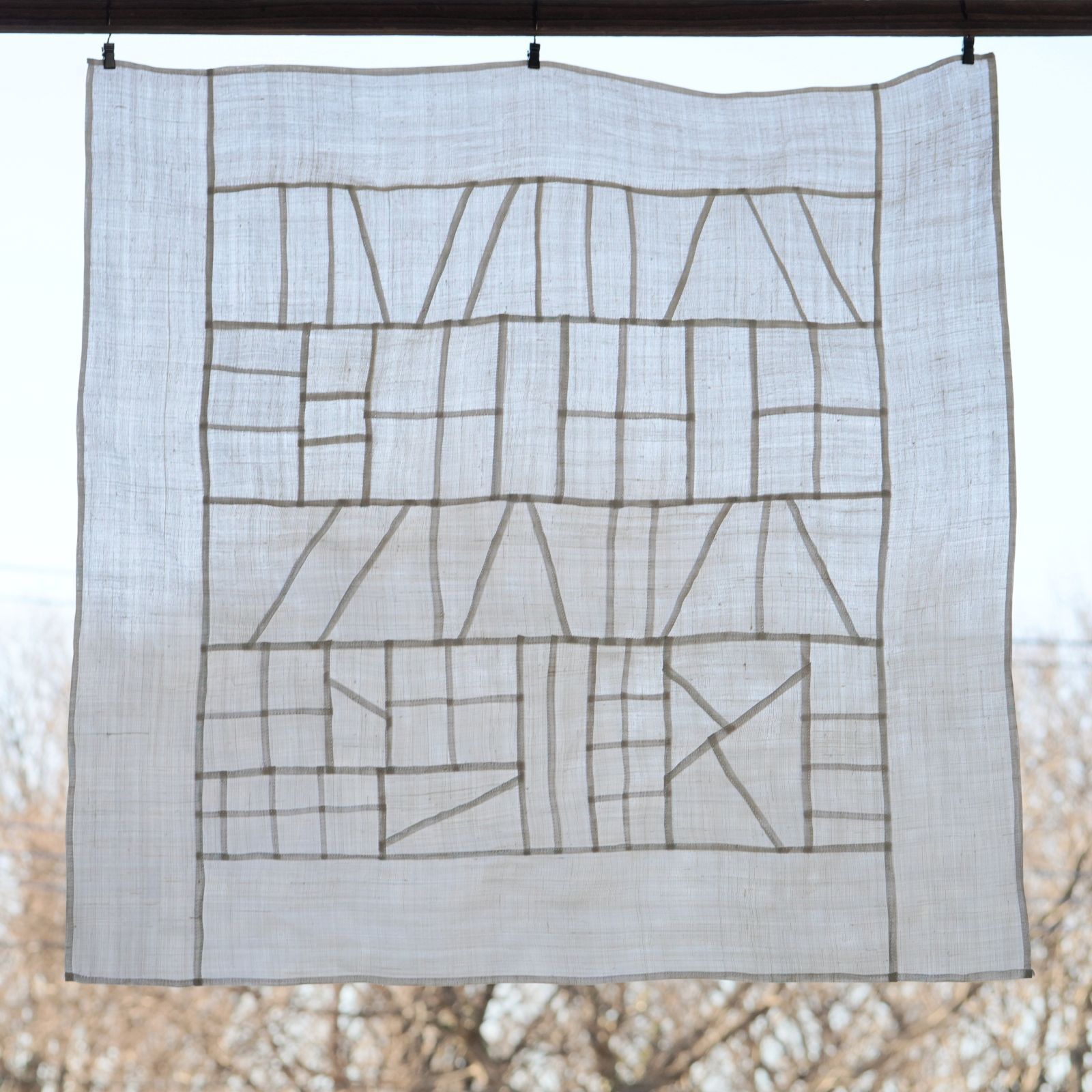 韓国直輸入モシ（苧麻）100%使用 ポジャギ チョガッポ 横66.5×縦65.5cm