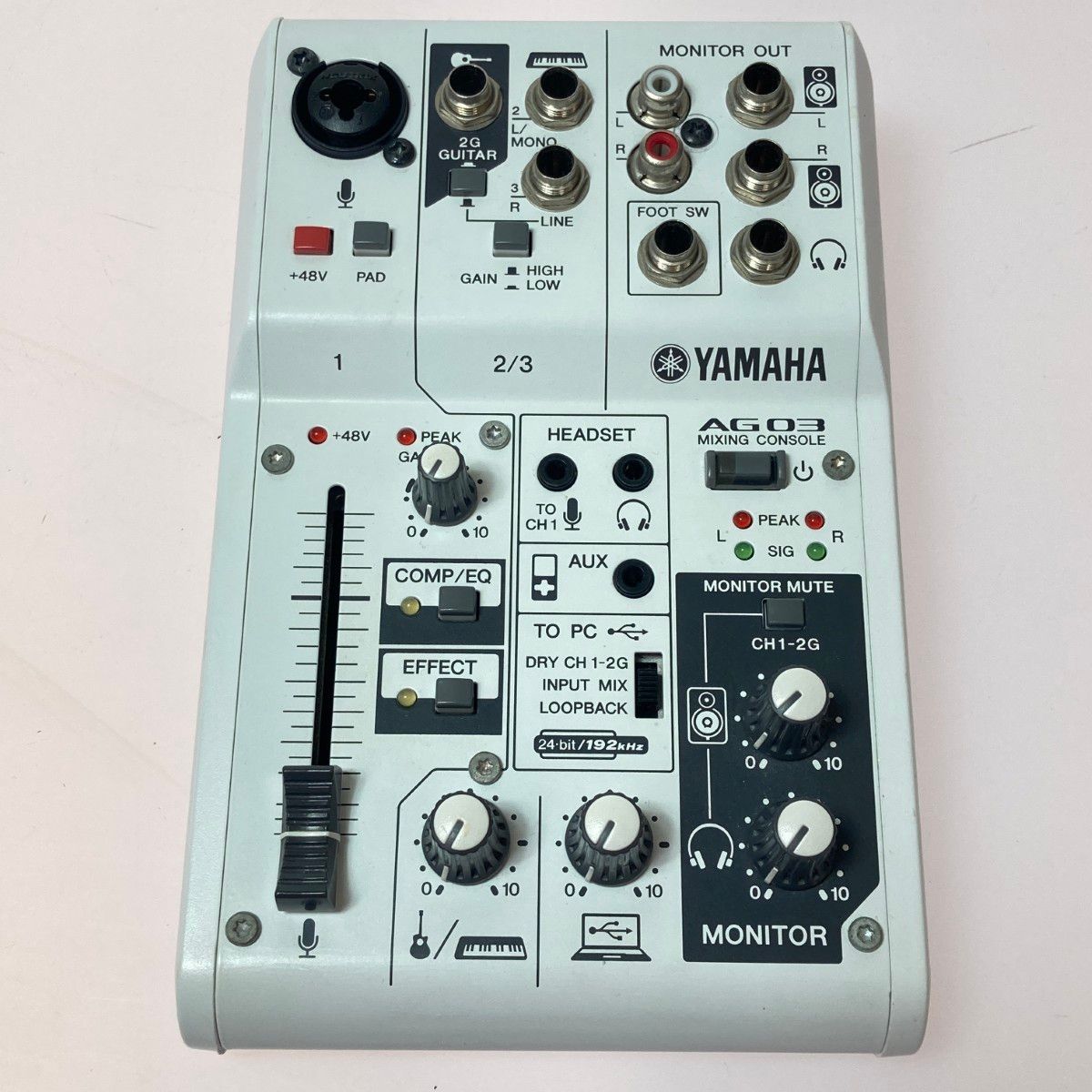 ◎◎YAMAHA ヤマハ AG03 ウェブキャスティングミキサー 本体のみ 通電