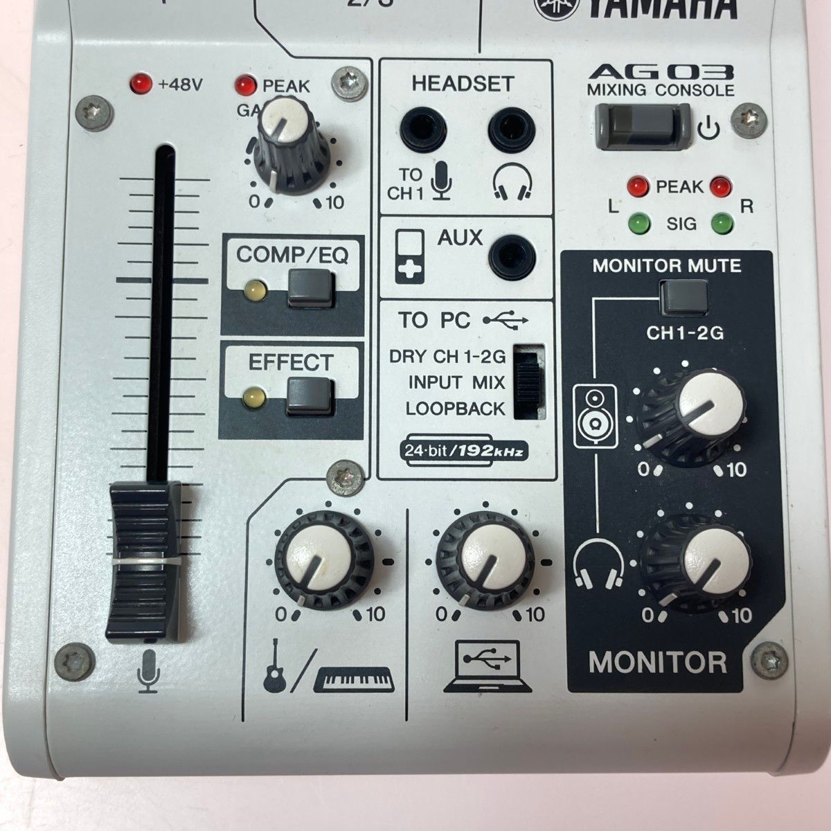 ◎◎YAMAHA ヤマハ AG03 ウェブキャスティングミキサー 本体のみ 通電