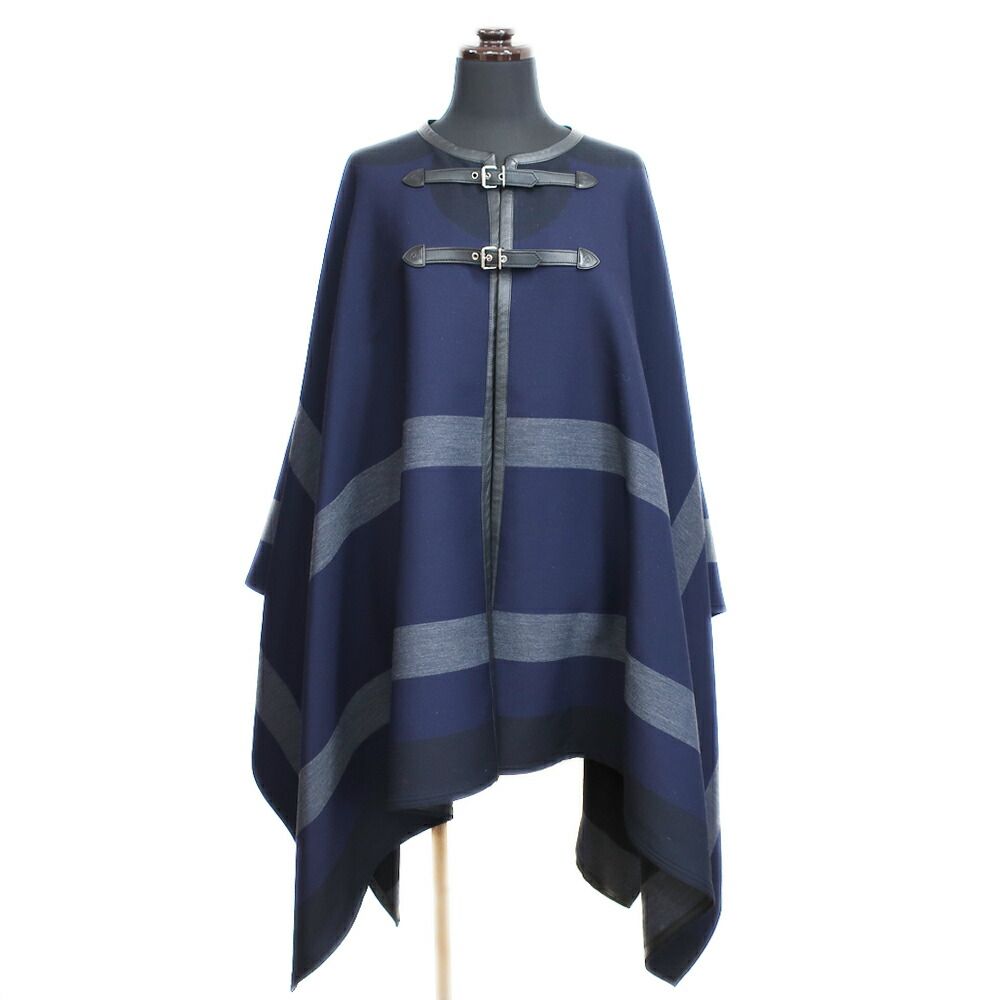 s*7様 LOUIS VUITTON ルイ・ヴィトン ポンチョ マント 青 天白】ルイヴィトン ケープ ポンチョ ネイビー RW161AQHKF9CO17 表記