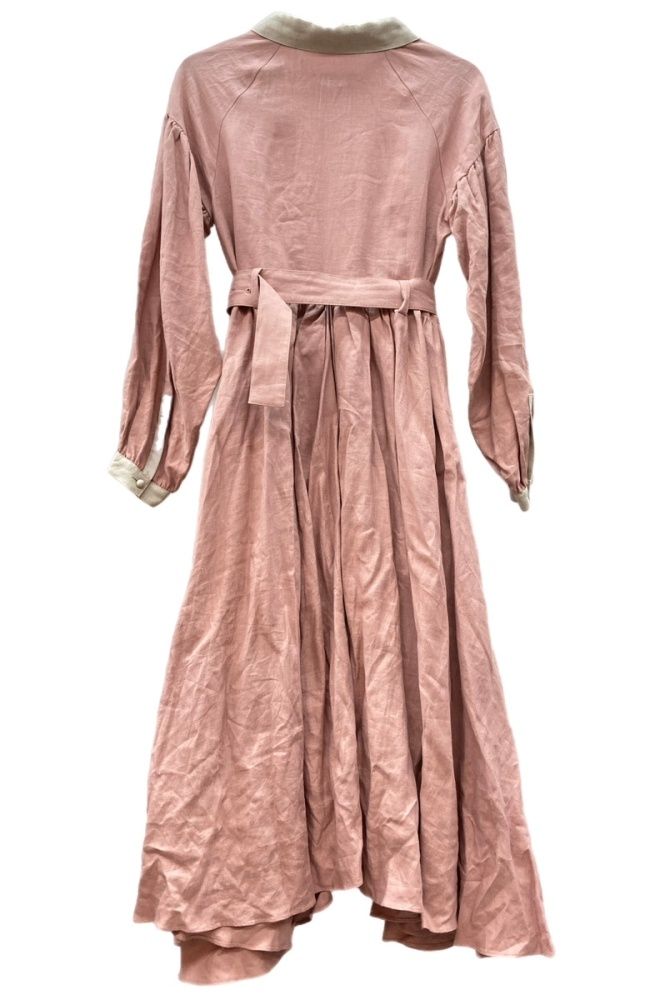 ハザマ hazama 経年真価のワンピース リネン100％ LINEN 麻 フレア