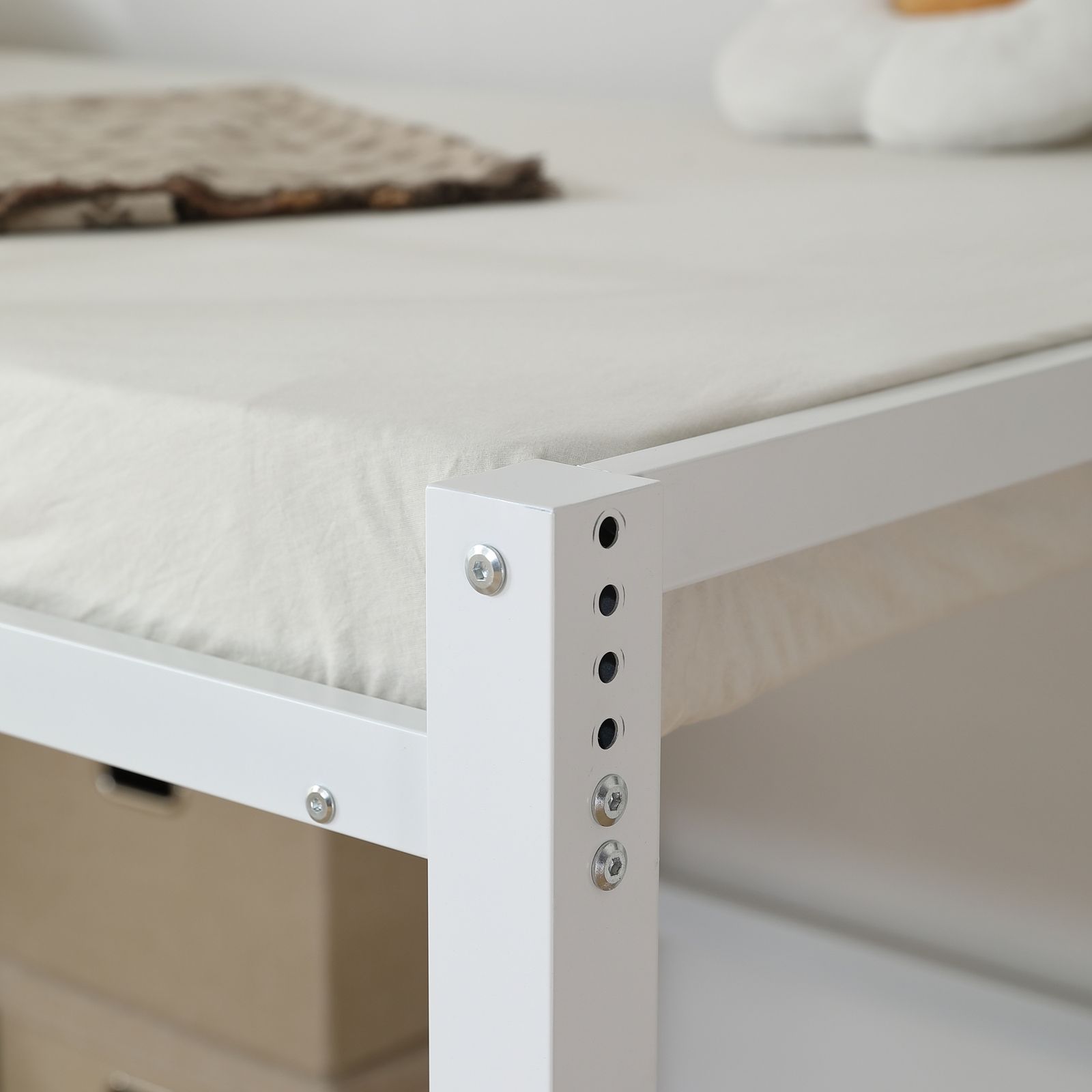 高さ90cm、SDセミダブル】ロフトベッド パイプベッド シングルベッド