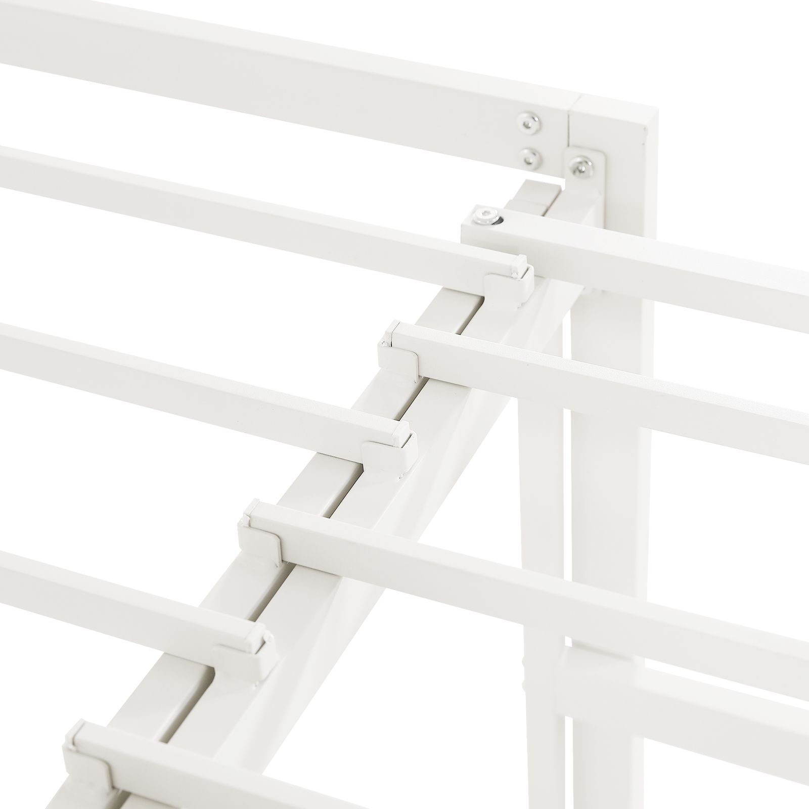 高さ75cm 伸長式ベッド ディベッド シングル 高いベッド パイプベッド