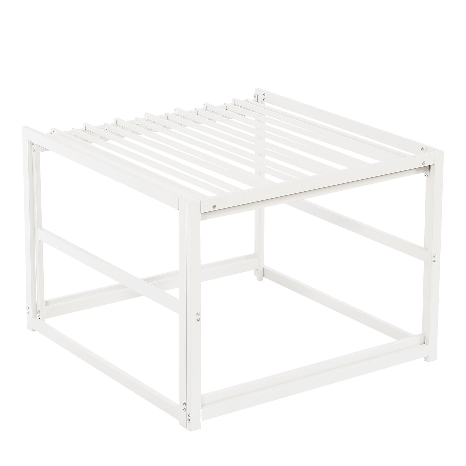 高さ75cm 伸長式ベッド ディベッド シングル 高いベッド パイプベッド