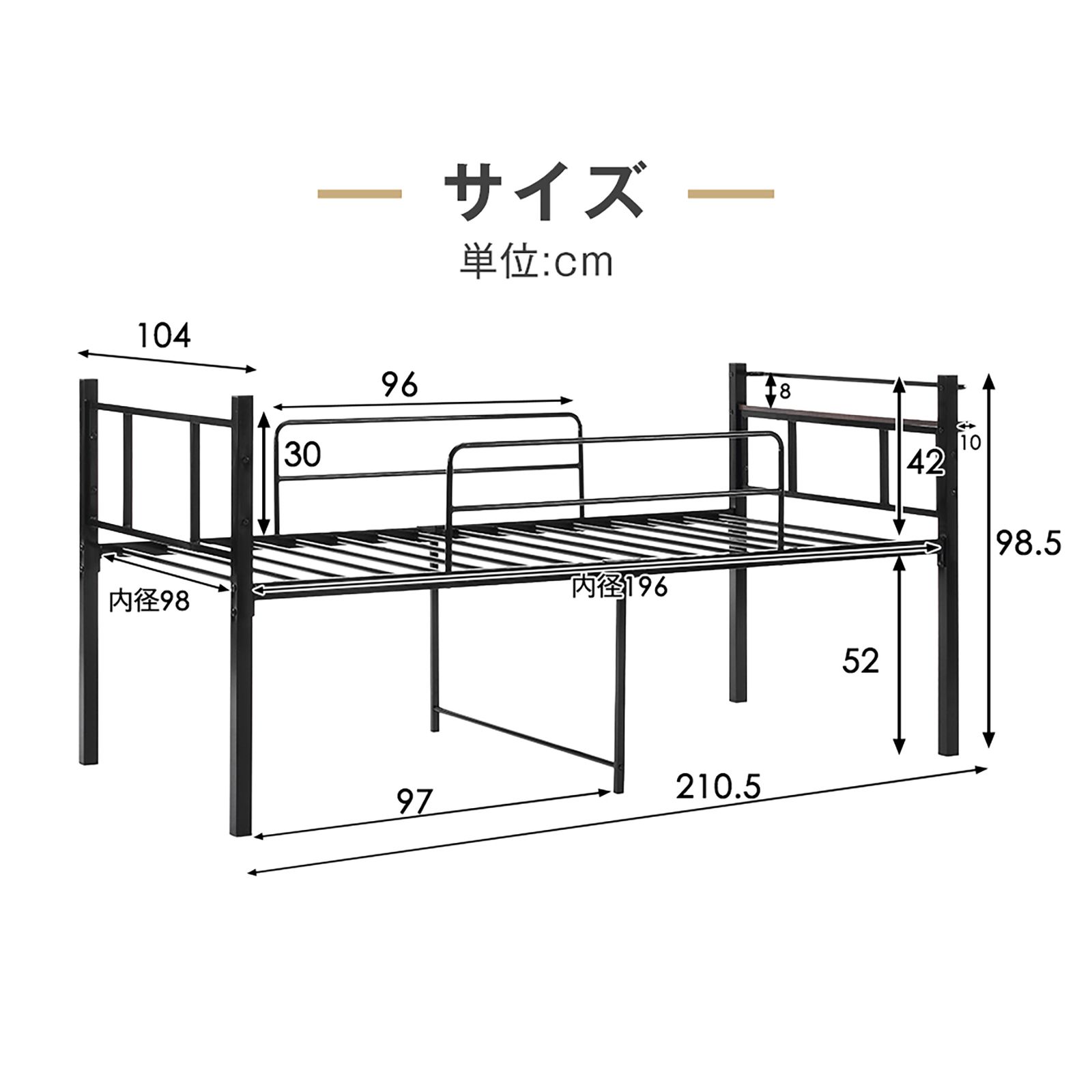 数量限定｜【ブラック】ロータイプベット 宮棚 ベッド シングル ロング