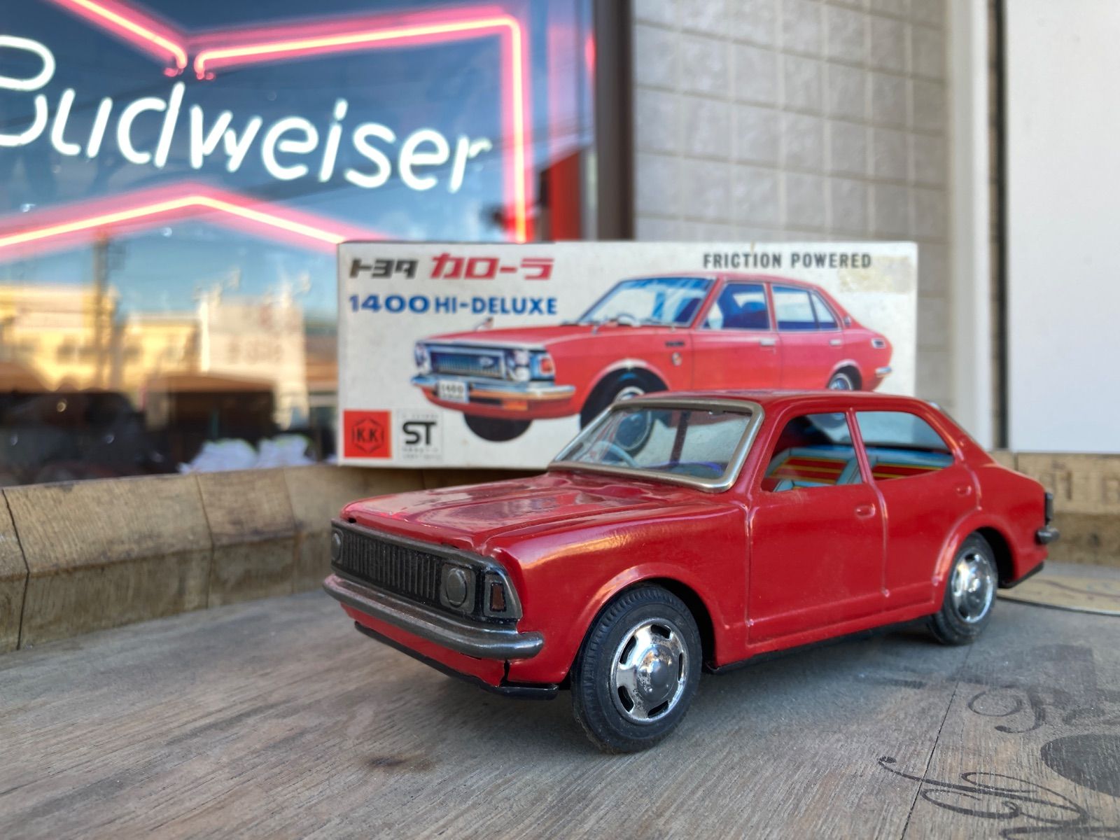 MP088) 三友 トヨタ カローラ 1400 HI DELUXE ブリキ 玩具 動作未確認
