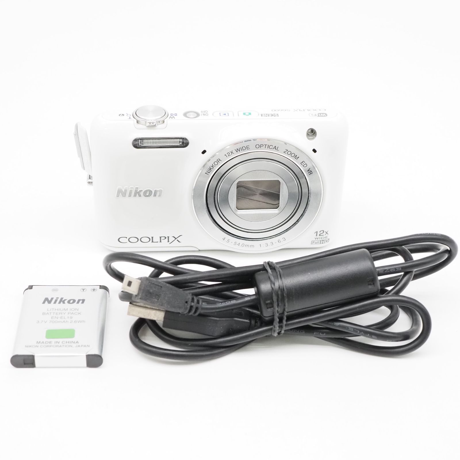 □美品□ Nikon COOLPIX S6600 ホワイト #30008 - メルカリ