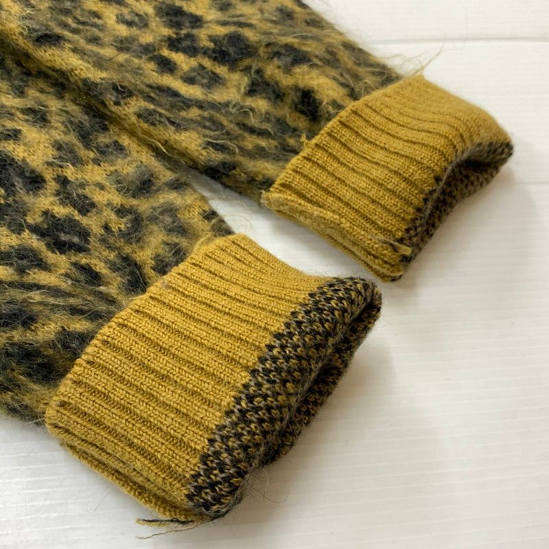中古品】Needles ニードルス MOHAIR SWEATER LEOPARD DI212 モヘア
