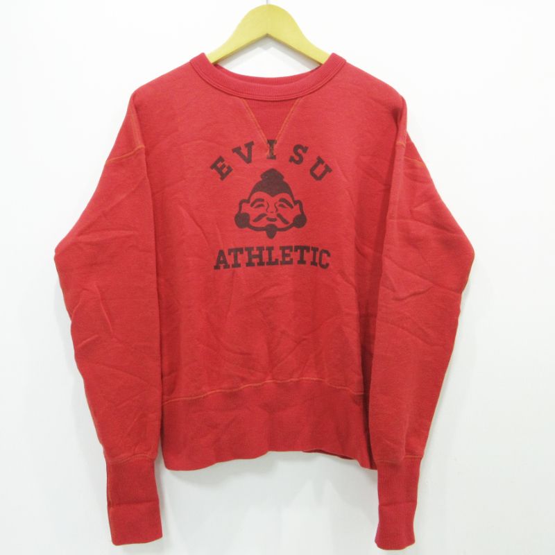 三重本店】 中古 EVISU | エヴィス 長袖スウェット レッド サイズ：40