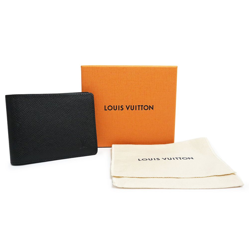 Merlin★ルイ ヴィトン ポルトフォイユ ミュルティプル タイガレザー ルイ ヴィトン M30531 ポルトフォイユ ミュルティプル タイガ ノワール