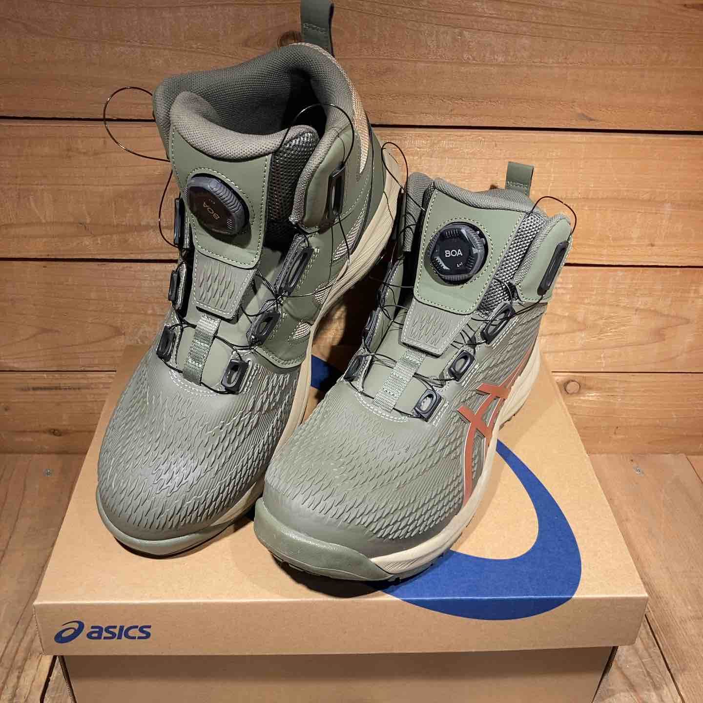 中古極美品】◇[アシックス] 安全靴 ウィンジョブ CP122 BOA マントル